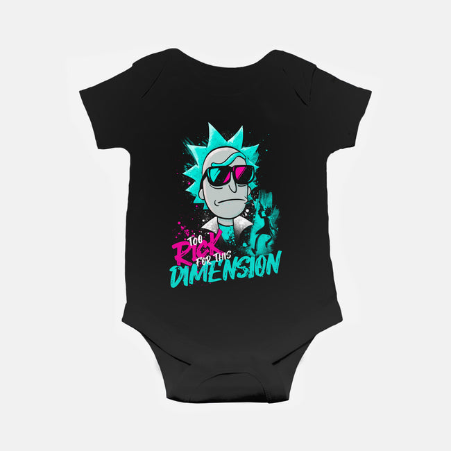 Too Rick For This Dimension-baby basic onesie-teesgeex