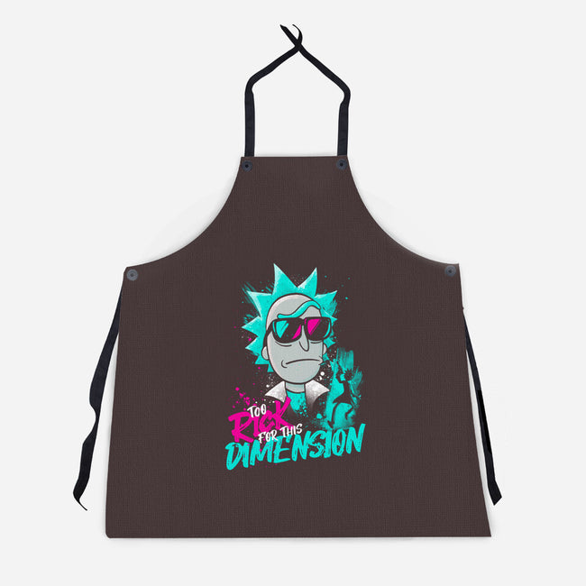 Too Rick For This Dimension-unisex kitchen apron-teesgeex