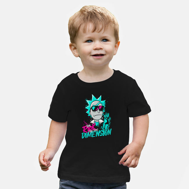 Too Rick For This Dimension-baby basic tee-teesgeex