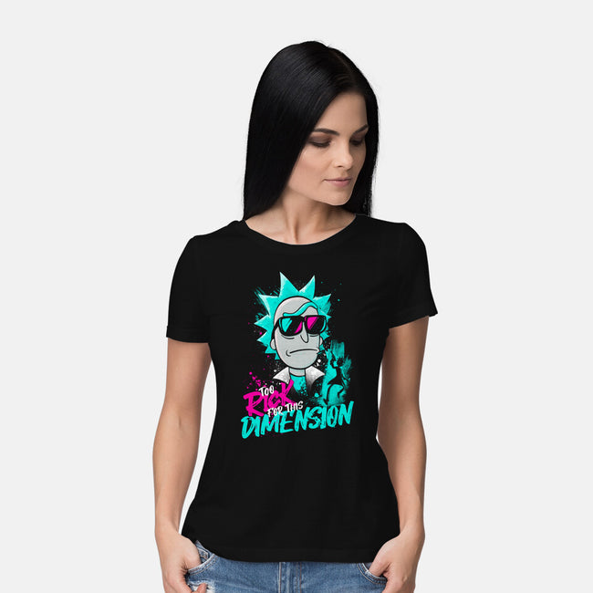 Too Rick For This Dimension-womens basic tee-teesgeex