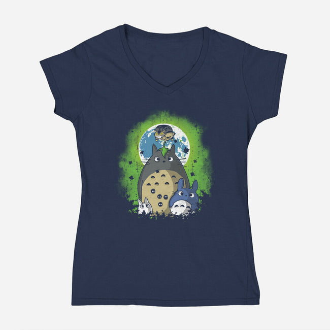 The Neighbor-womens v-neck tee-turborat14