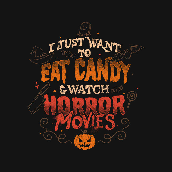 Candy And Horror Movies-mens basic tee-eduely
