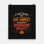 Candy And Horror Movies-none matte poster-eduely