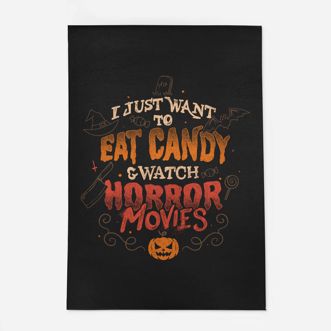 Candy And Horror Movies-none indoor rug-eduely