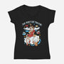 Sky Boss-womens v-neck tee-Douglasstencil