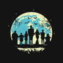Addams Moon-womens v-neck tee-turborat14