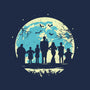Addams Moon-womens v-neck tee-turborat14