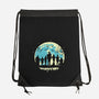 Addams Moon-none drawstring bag-turborat14