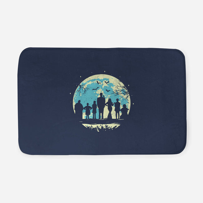 Addams Moon-none memory foam bath mat-turborat14