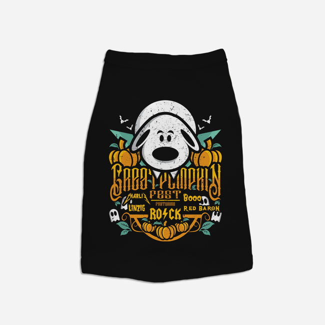 Great Pumpkin Fest-dog basic pet tank-jrberger