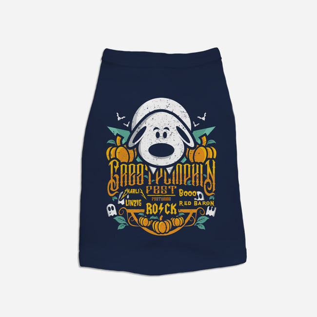 Great Pumpkin Fest-dog basic pet tank-jrberger