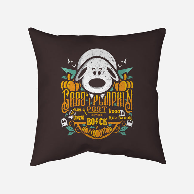 Great Pumpkin Fest-none removable cover w insert throw pillow-jrberger