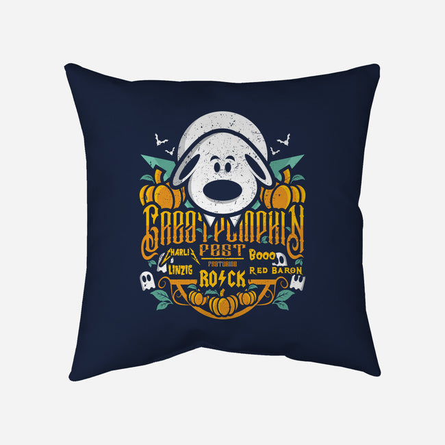 Great Pumpkin Fest-none removable cover w insert throw pillow-jrberger