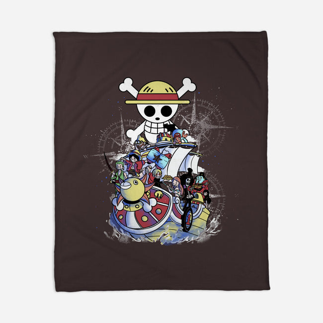 Straw Hat Crew-none fleece blanket-fanfabio