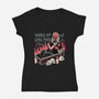 Woke Up Like This-womens v-neck tee-momma_gorilla