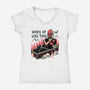 Woke Up Like This-womens v-neck tee-momma_gorilla