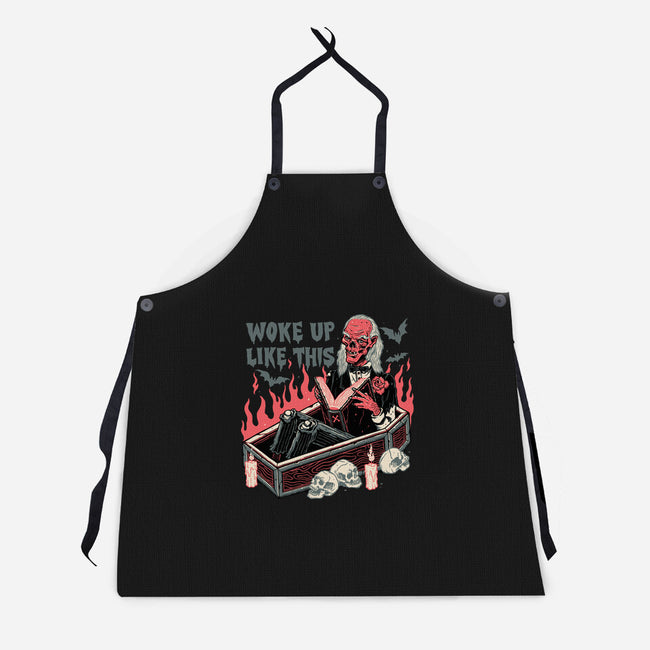 Woke Up Like This-unisex kitchen apron-momma_gorilla