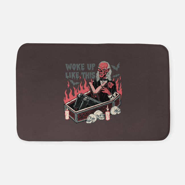 Woke Up Like This-none memory foam bath mat-momma_gorilla