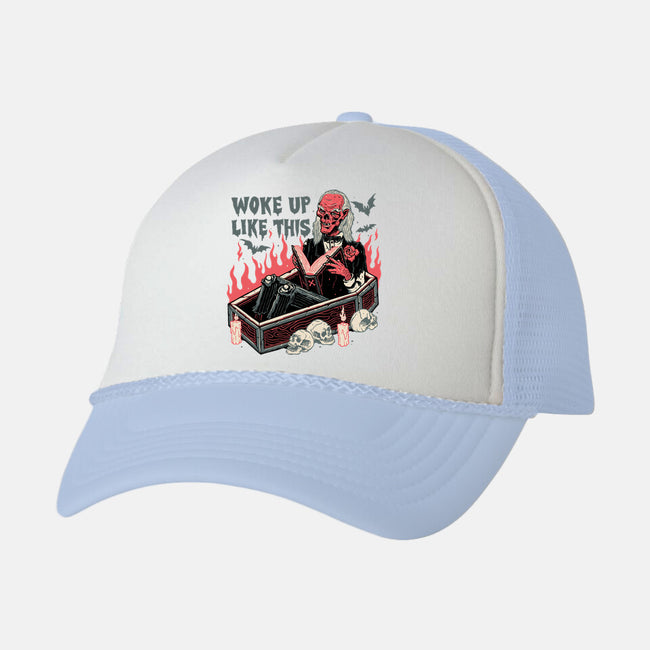 Woke Up Like This-unisex trucker hat-momma_gorilla