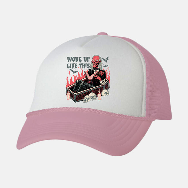 Woke Up Like This-unisex trucker hat-momma_gorilla