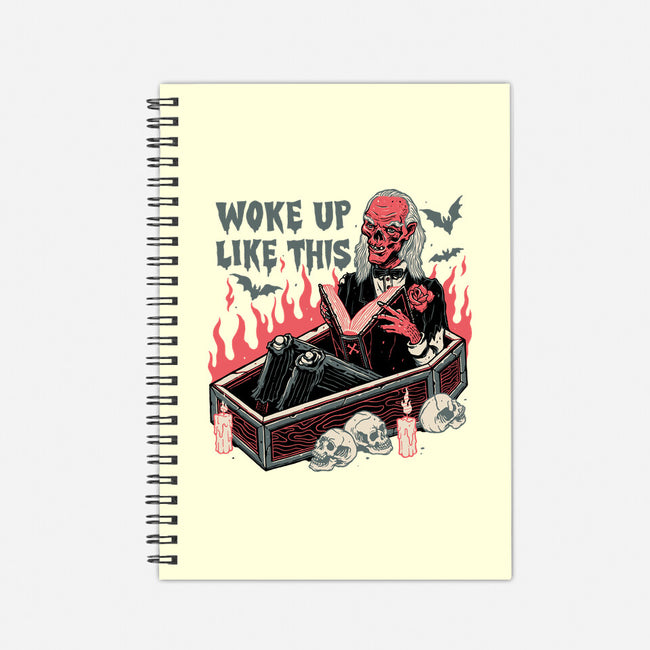 Woke Up Like This-none dot grid notebook-momma_gorilla