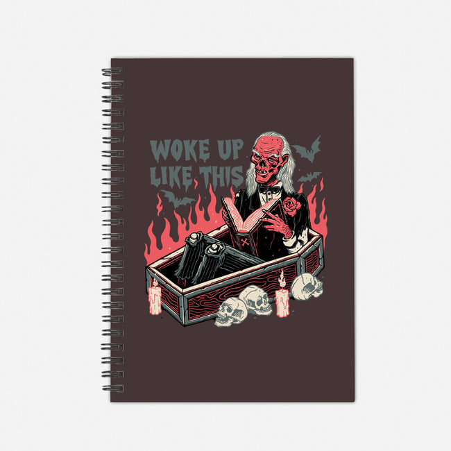 Woke Up Like This-none dot grid notebook-momma_gorilla