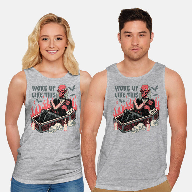 Woke Up Like This-unisex basic tank-momma_gorilla