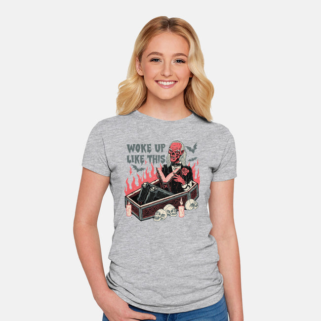 Woke Up Like This-womens fitted tee-momma_gorilla