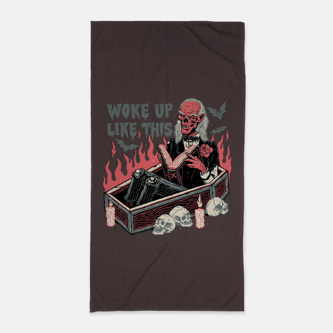 Woke Up Like This-none beach towel-momma_gorilla