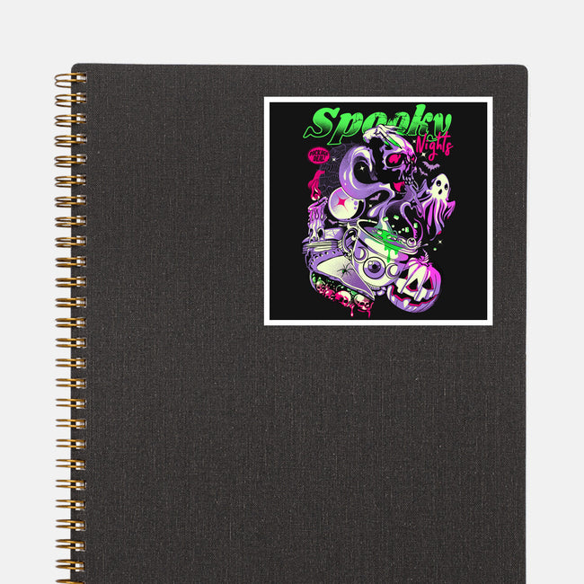 Spooky Nights-none glossy sticker-heydale
