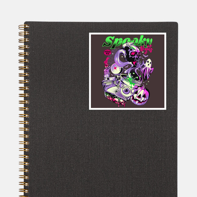 Spooky Nights-none glossy sticker-heydale