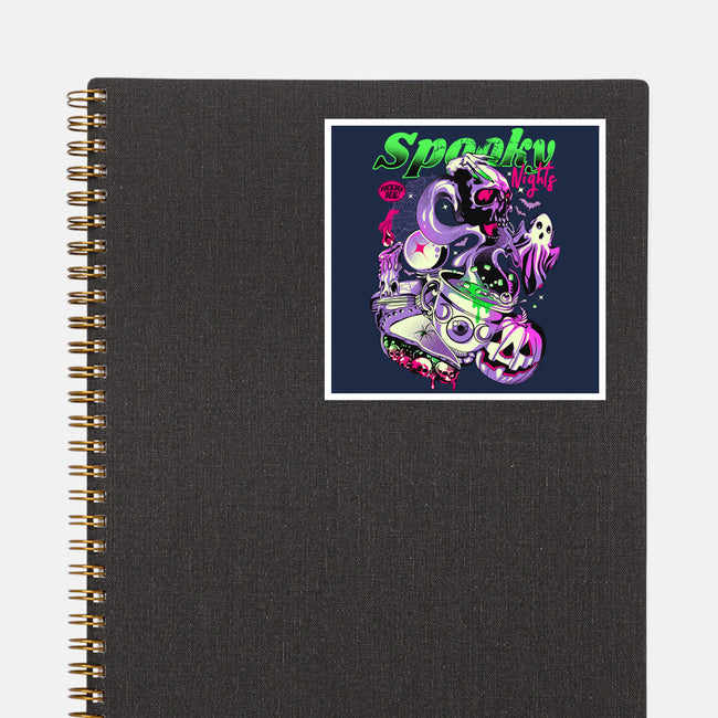 Spooky Nights-none glossy sticker-heydale