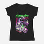 Spooky Nights-womens v-neck tee-heydale