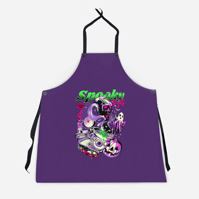 Spooky Nights-unisex kitchen apron-heydale