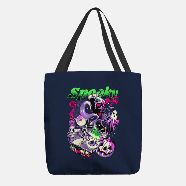 Spooky Nights-none basic tote bag-heydale