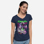 Spooky Nights-womens v-neck tee-heydale