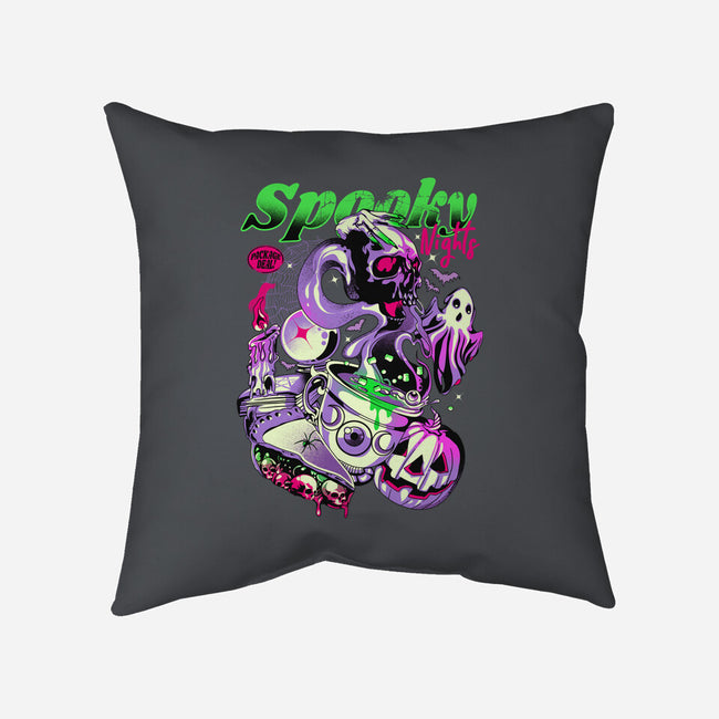 Spooky Nights-none removable cover w insert throw pillow-heydale