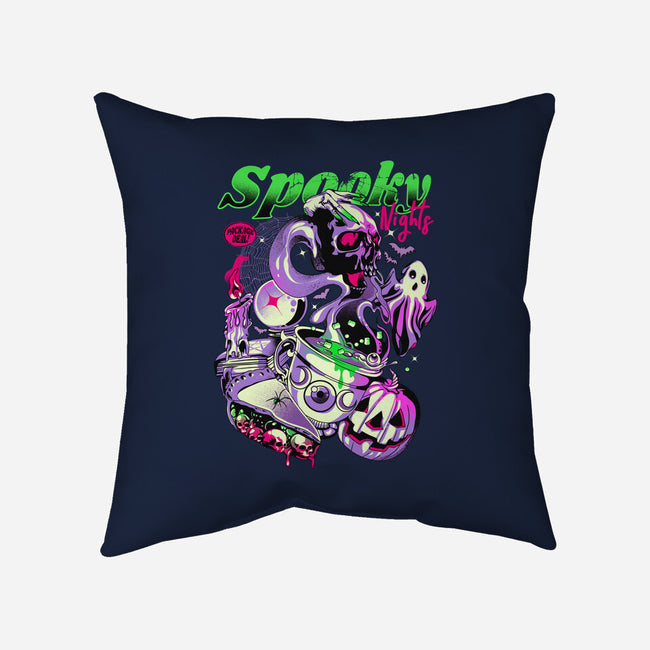 Spooky Nights-none removable cover w insert throw pillow-heydale