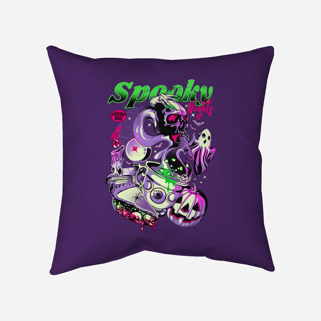 Spooky Nights-none removable cover throw pillow-heydale