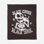 Black Coffee Soul-none fleece blanket-estudiofitas