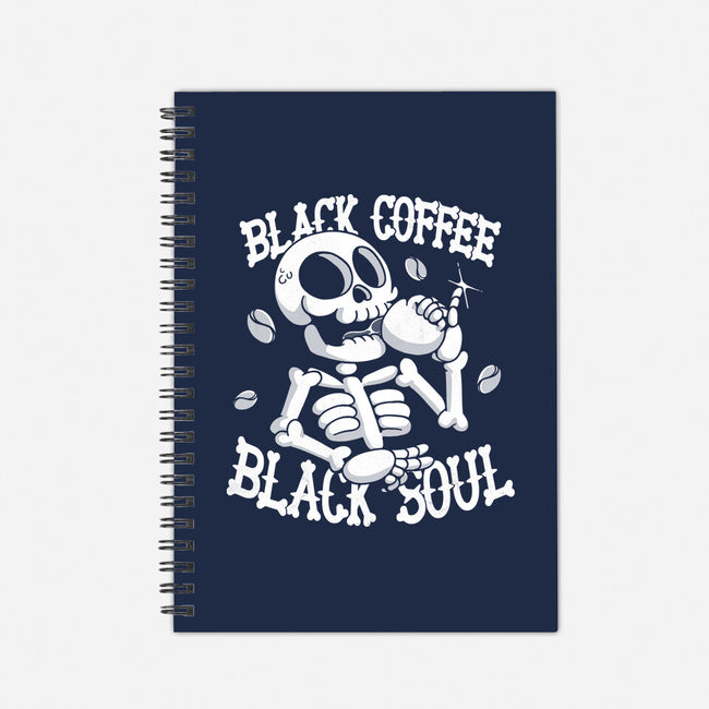Black Coffee Soul-none dot grid notebook-estudiofitas