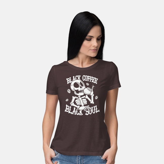 Black Coffee Soul-womens basic tee-estudiofitas