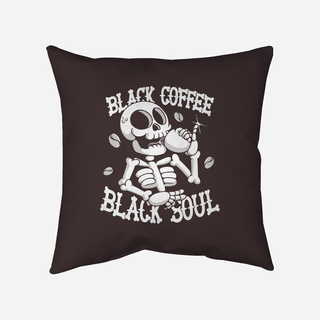 Black Coffee Soul-none removable cover w insert throw pillow-estudiofitas