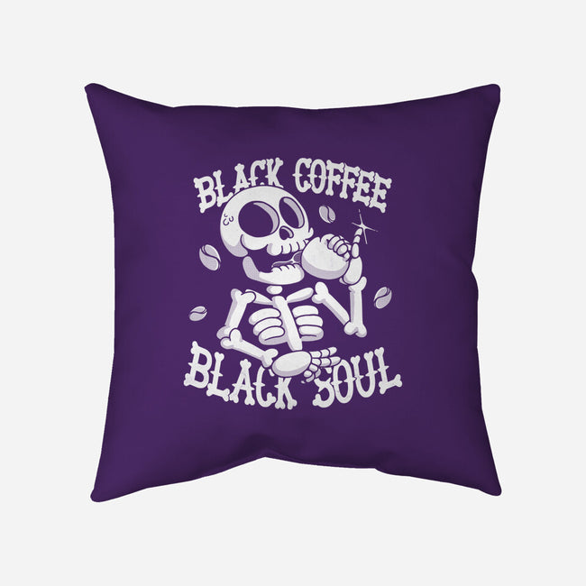 Black Coffee Soul-none removable cover w insert throw pillow-estudiofitas