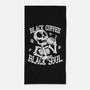 Black Coffee Soul-none beach towel-estudiofitas