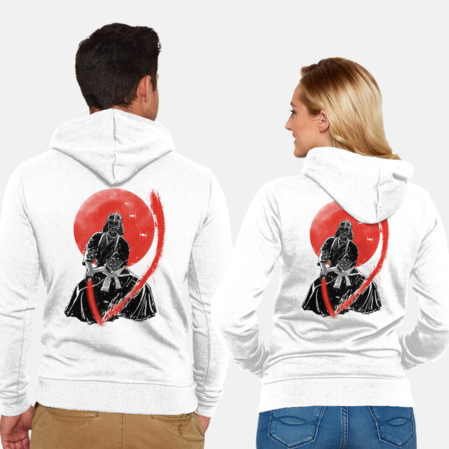 Ink Kata-unisex zip-up sweatshirt-kharmazero