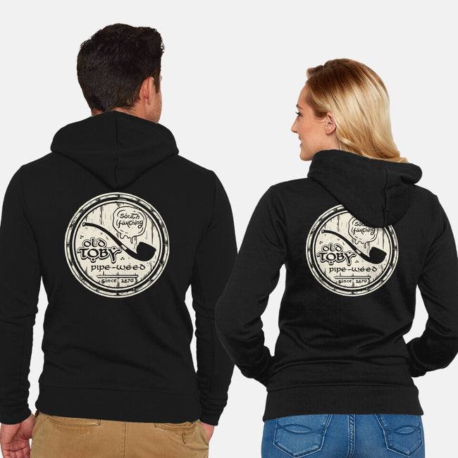 Old Toby Pipe-Weed-unisex zip-up sweatshirt-belial90