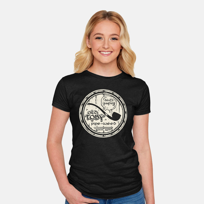 Old Toby Pipe-Weed-womens fitted tee-belial90