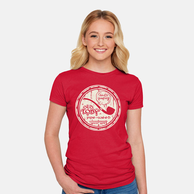 Old Toby Pipe-Weed-womens fitted tee-belial90