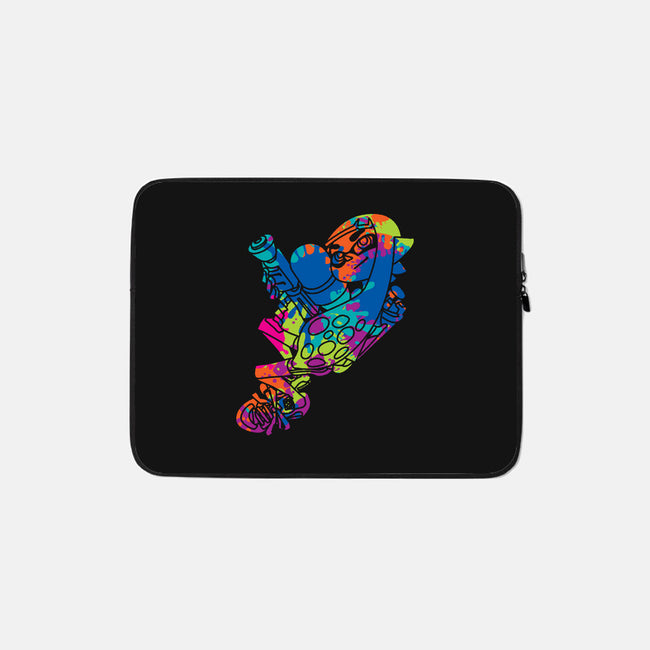 Splatter Girl-none zippered laptop sleeve-dalethesk8er